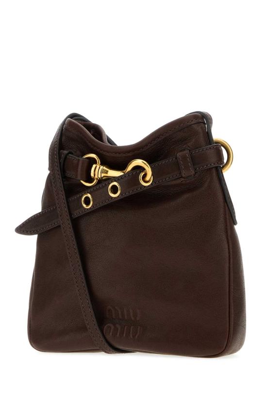 26FW 미우미우 나파 레더 파우치 5NR461AEFX F0NBL Brown - MIU MIU