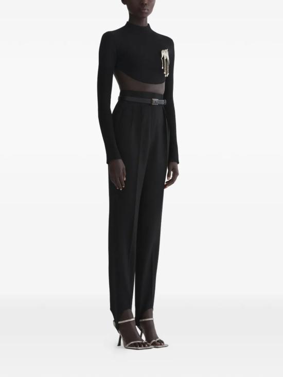 26SS 뮈글러 긴팔 티셔츠 26P2TO08571137 1999 Black - MUGLER