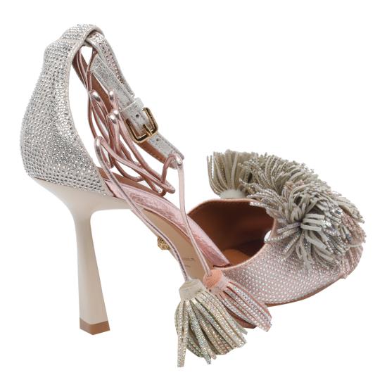 26SS 커트가이거 힐/펌프스 4366165209 METAL COMB Pink - KURT GEIGER