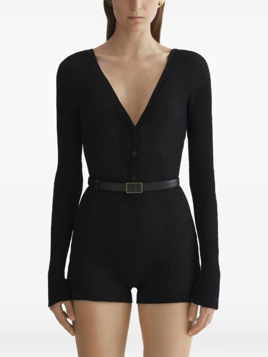 26SS 뮈글러 바디수트 티셔츠 26P2BO02901136 1999 Black