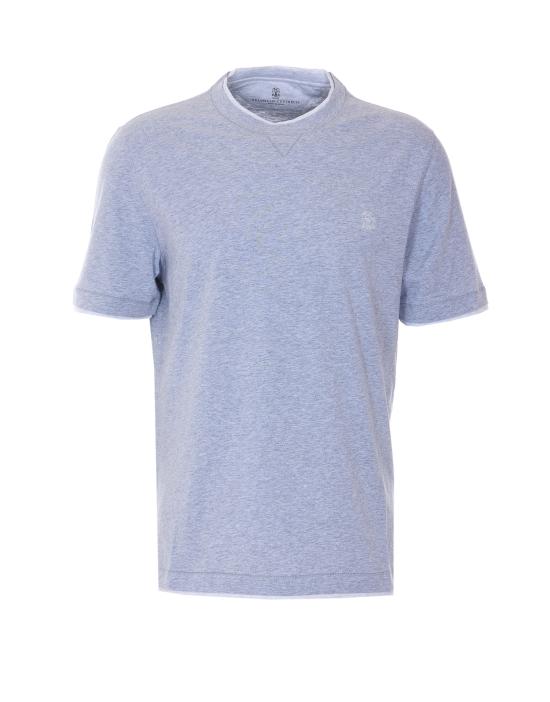 26SS 브루넬로 쿠치넬리 반팔 티셔츠 M0B137451G CQ087 Grey