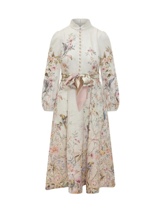 26SS 짐머만 롱 원피스 9143DC261 CRMAV CREAM AVIARY