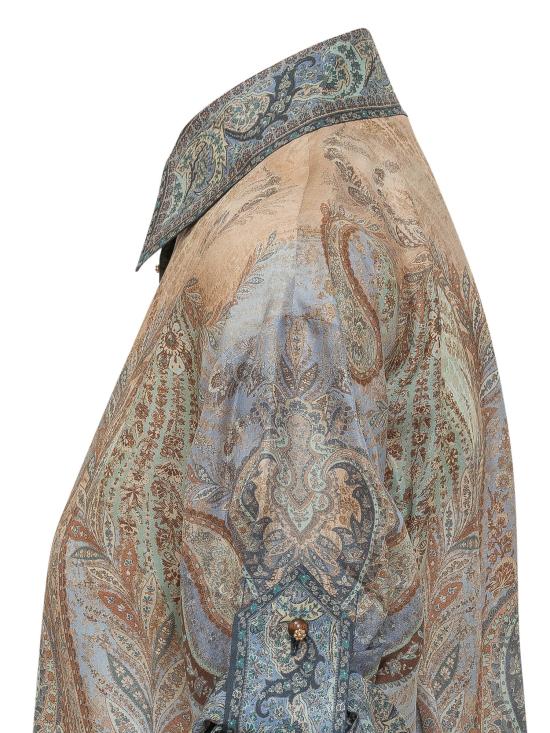 26SS 짐머만 셔츠 8624TRS262 TPBL TAPESTRY BLUE - ZIMMERMANN