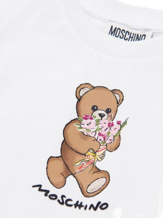 26SS [키즈] 모스키노 티셔츠 HGM06K LAA0210101 White - MOSCHINO