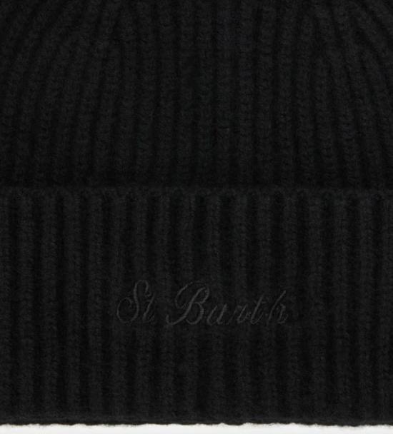 25FW [키즈] 세인트바쓰 모자 MOSSJRWOOL 00037I Black - MC2 SAINT BARTH