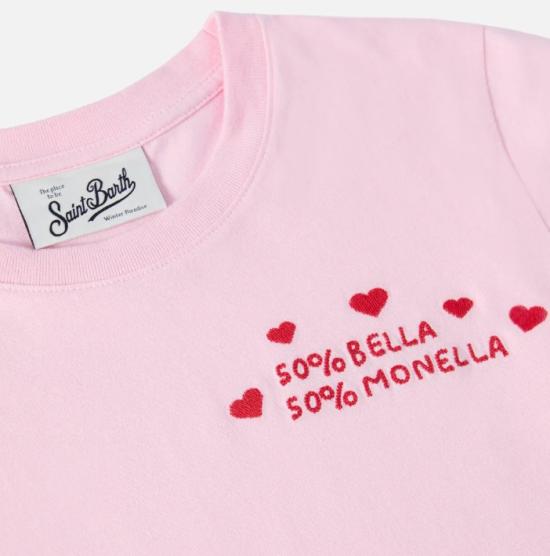 25FW [키즈] 세인트바쓰 티셔츠 PENNY 01278I 50 bella 50 monella 22 emb - MC2 SAINT BARTH