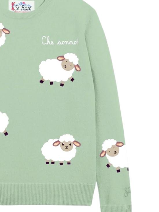 25FW [키즈] 세인트바쓰 캐시미어 니트 PRINCESSP 00454I Shhep sonno53 emb - MC2 SAINT BARTH