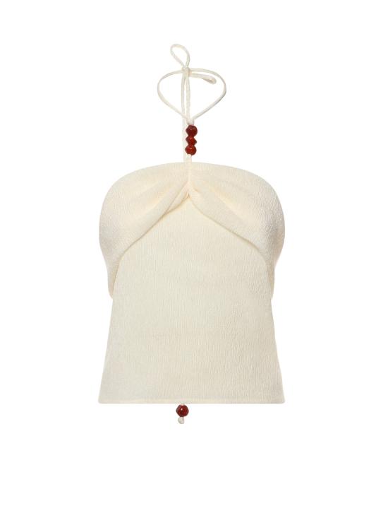 26SS 마그다뷰트림 긴팔 티셔츠 308426 White