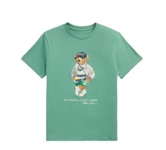 25FW [키즈] 폴로 랄프로렌 티셔츠 322973121 001FAIRWAY GREEN BEAR