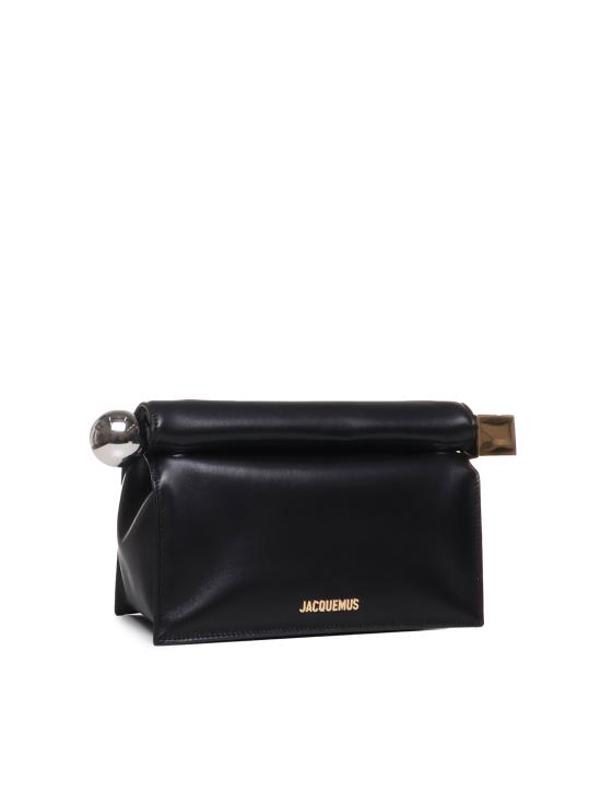 26SS 자크뮈스 론드 까레 클러치 BAW00356AC27L14 990 Black - JACQUEMUS