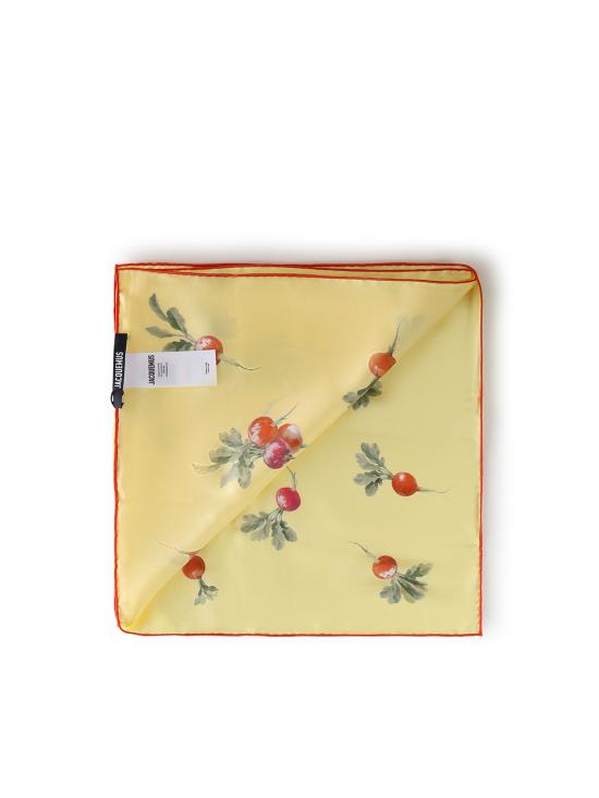 26SS 자크뮈스 머플러/스카프 ACU00821AW00263 2GL PRINT RADISH YELLOW - JACQUEMUS