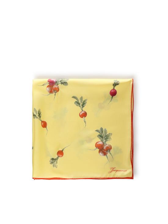 26SS 자크뮈스 머플러/스카프 ACU00821AW00263 2GL PRINT RADISH YELLOW