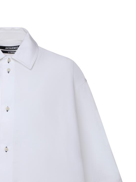 26SS 자크뮈스 반팔 셔츠 SHM00591AW00648 100 White - JACQUEMUS