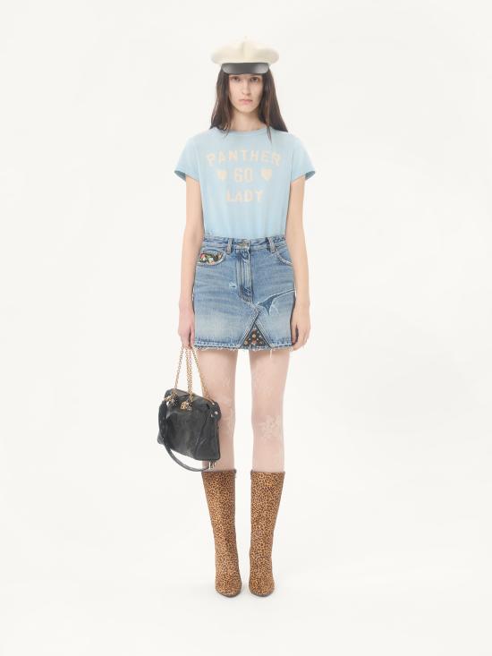 26SS 발렌티노 가라바니 반팔 티셔츠 8B3MG24Y9GL C5Q Clear Blue - VALENTINO GARAVANI