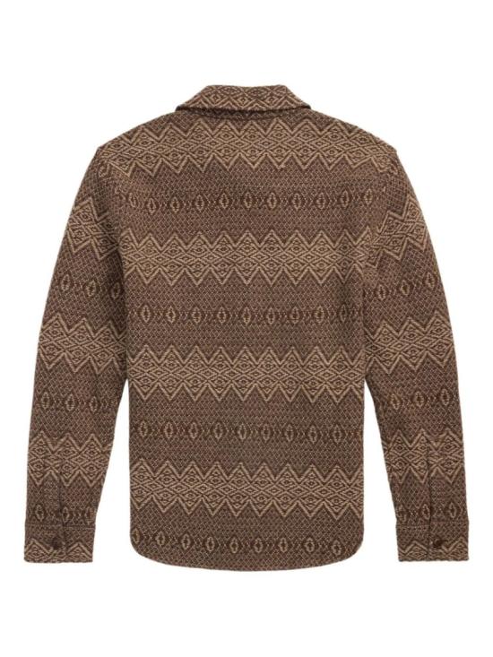 25FW 폴로 랄프로렌 자카드 니트 울 워크셔츠 스웨터 782973236 Brown - POLO RALPH LAUREN