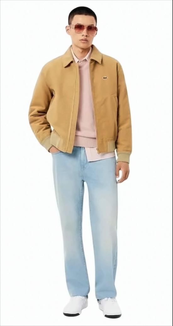 25FW 라코스테 방모 크루넥 스웨터 AH2916 Pink - LACOSTE