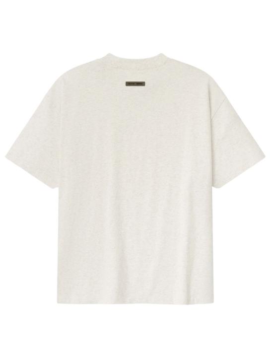 25FW 피어오브갓 반팔 티셔츠 125HO254192F OATMEALHEATHER Grey - FEAR OF GOD