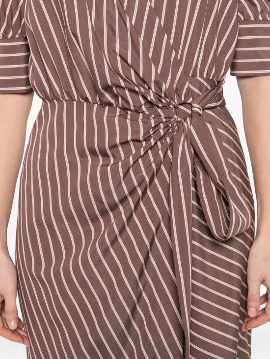 26SS 핑코 미디 원피스 106669 A33QLN1 Marrone rosa - PINKO