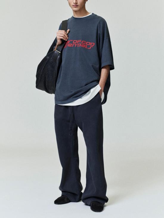 25FW 피어오브갓 반팔 티셔츠 125HO254472F IRONGREY Grey - FEAR OF GOD