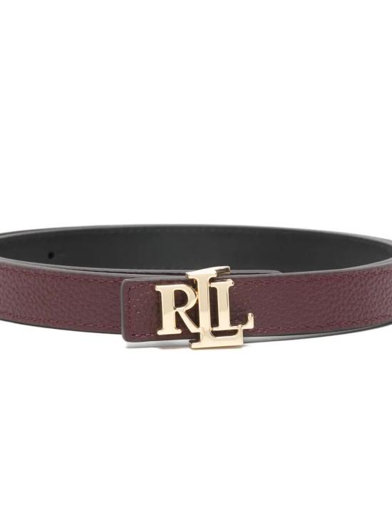 26SS 랄프 로렌 레귤러 벨트 412P06811001 DARK GARNET BLACK - RALPH LAUREN
