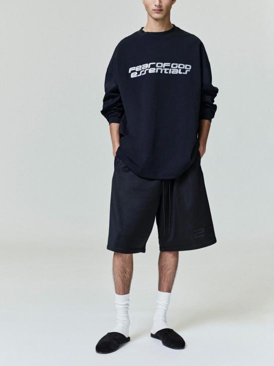 25FW 피어오브갓 긴팔 티셔츠 125HO254541F VINTAGEBLACK Black - FEAR OF GOD