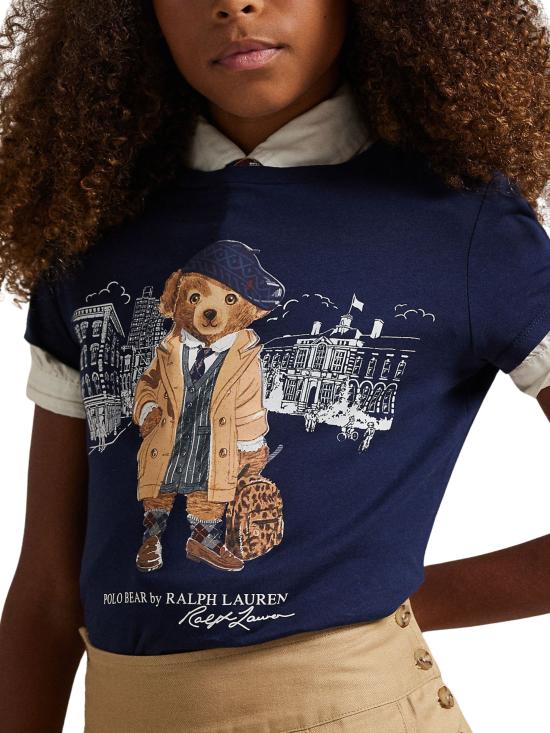 25FW [키즈] 랄프 로렌 티셔츠 313979033 001 Blue - RALPH LAUREN