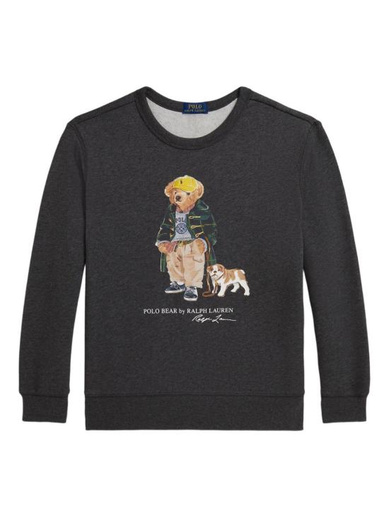 25FW [키즈] 랄프 로렌 트레이닝 상의 323979490 001 Grey - RALPH LAUREN