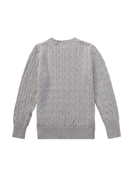 25FW [키즈] 랄프 로렌 캐시미어 니트 323702674 041 Grey - RALPH LAUREN