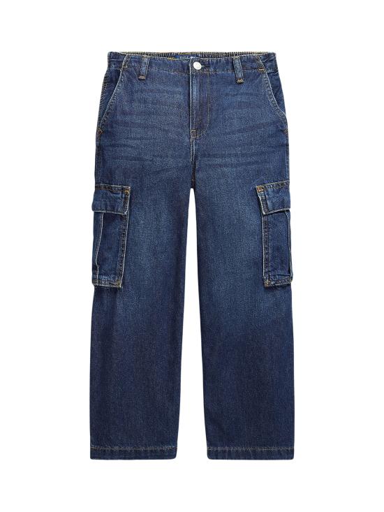 25FW [키즈] 랄프 로렌 스트레이트 팬츠 313978800 001 Blue