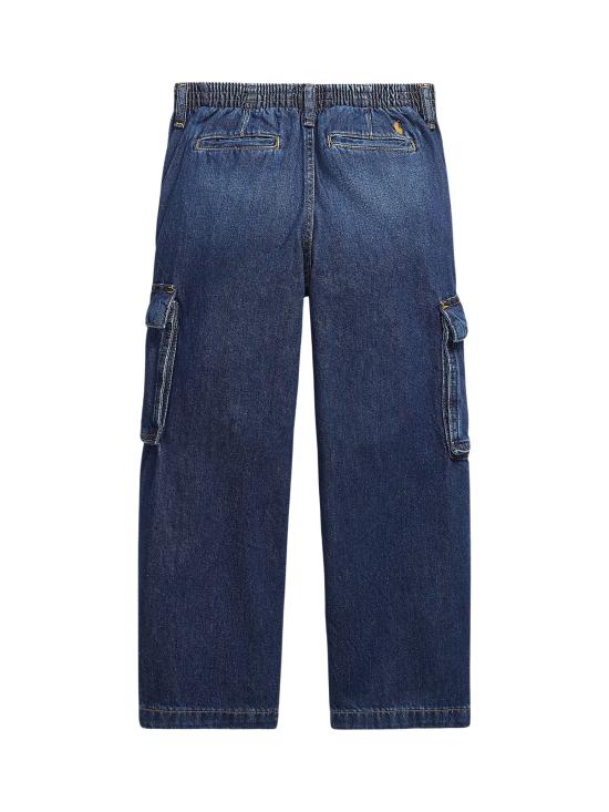 25FW [키즈] 랄프 로렌 스트레이트 팬츠 313978800 001 Blue - RALPH LAUREN