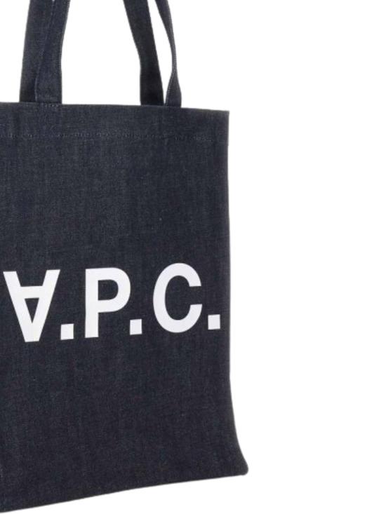 26SS 아페쎄 로르 로고 프린트 데님 토트백 COHIZM61445 IAI Blue - A.P.C.