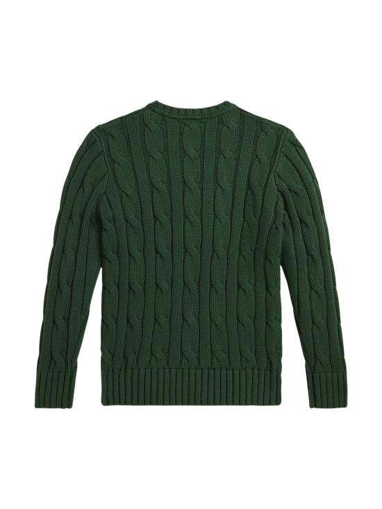 25FW [키즈] 랄프 로렌 캐시미어 니트 323981036 002 Green - RALPH LAUREN