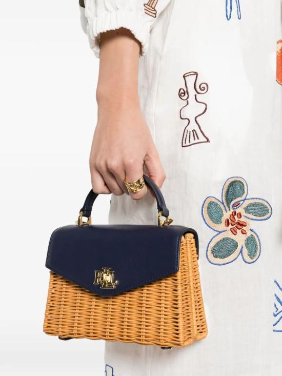 26SS 랄프 로렌 크로스백 431958996002 LIGHT WALLNUT REFINED NAVY - RALPH LAUREN