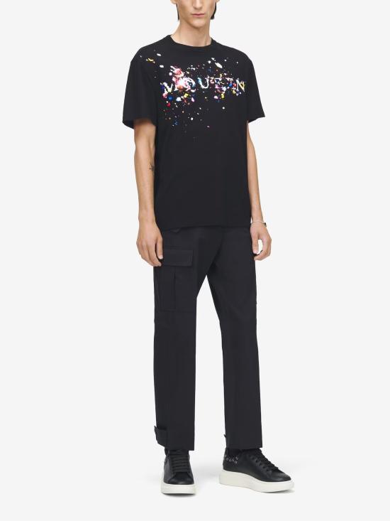 26SS 알렉산더 맥퀸 반팔 티셔츠 857144 QTAEF0555 Black - ALEXANDER MCQUEEN