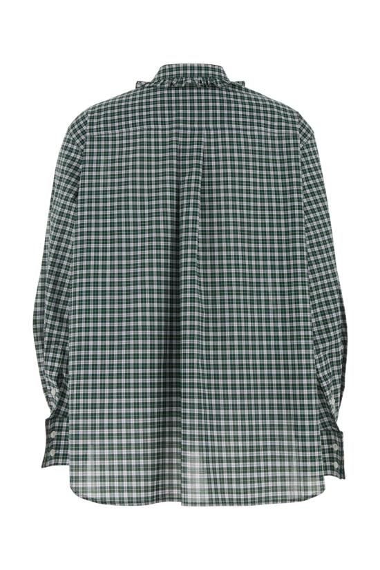 26SS 셀린느 타탄 코튼 클로스 셔츠 RC0AI1393 GDL5 BLANCVERTJAUNE - CELINE