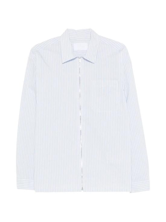 26SS 프라다 코튼 지퍼셔츠 SC855SOOO 189H F0W81 BIANCO CIELO