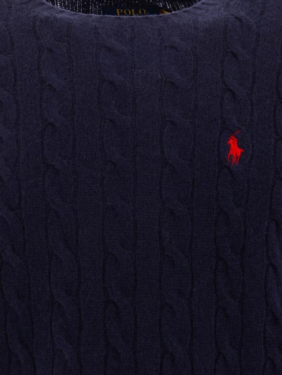 25FW 폴로 랄프로렌 케이블 니트 스웨터 710876762002 Blue - POLO RALPH LAUREN