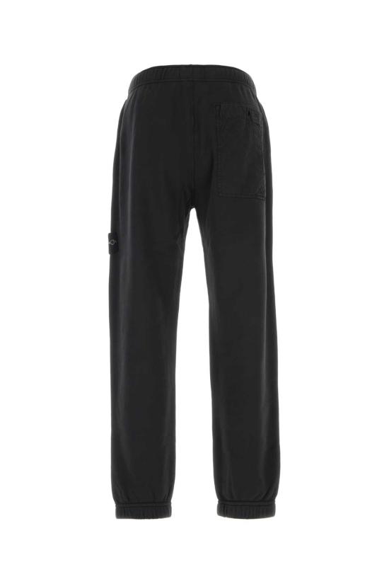 26SS 스톤 아일랜드 코튼 플리스 레귤러 핏 조거 L1S156200004S0410 V0029 Black - STONE ISLAND