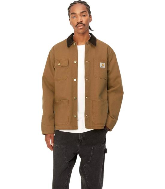 26SS 칼하트 WIP 디어본 캔버스 미시건 초어 코트 I031519 00S 02 S Brown - CARHARTT WIP