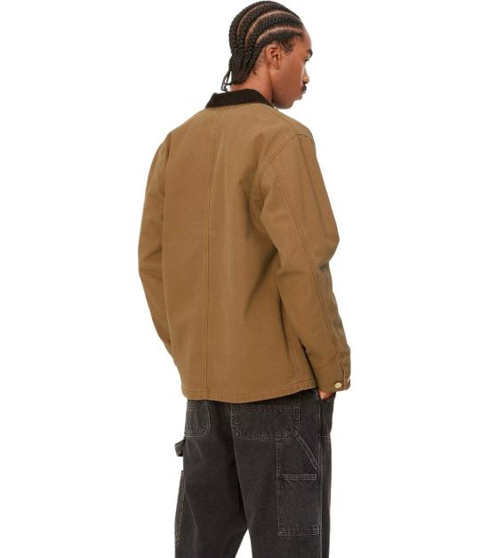 26SS 칼하트 WIP 디어본 캔버스 미시건 초어 코트 I031519 00S 02 S Brown - CARHARTT WIP