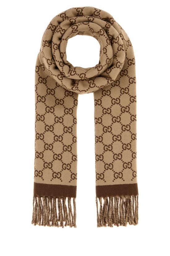 26SS 구찌 울 자카드 스카프 8355343G200 9865 Printed