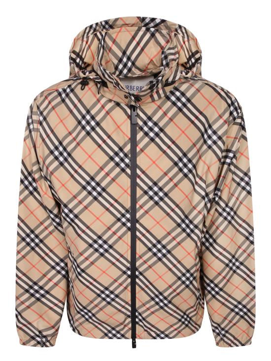 26SS 버버리 체크 나일론 바람막이 자켓 8121319 B9368 Beige