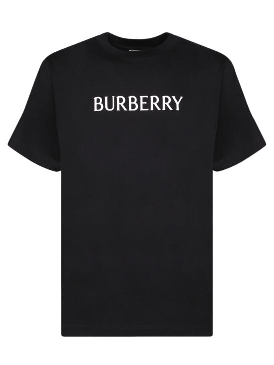 26SS 버버리 로고 코튼 티셔츠 8122387 A1189 Black