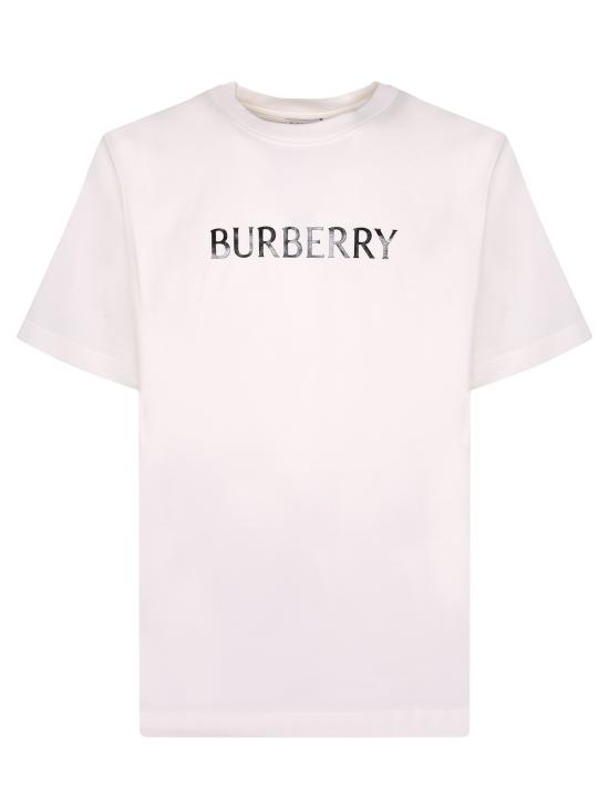 26SS 버버리 로고 코튼 티셔츠 8122389 B7078 White