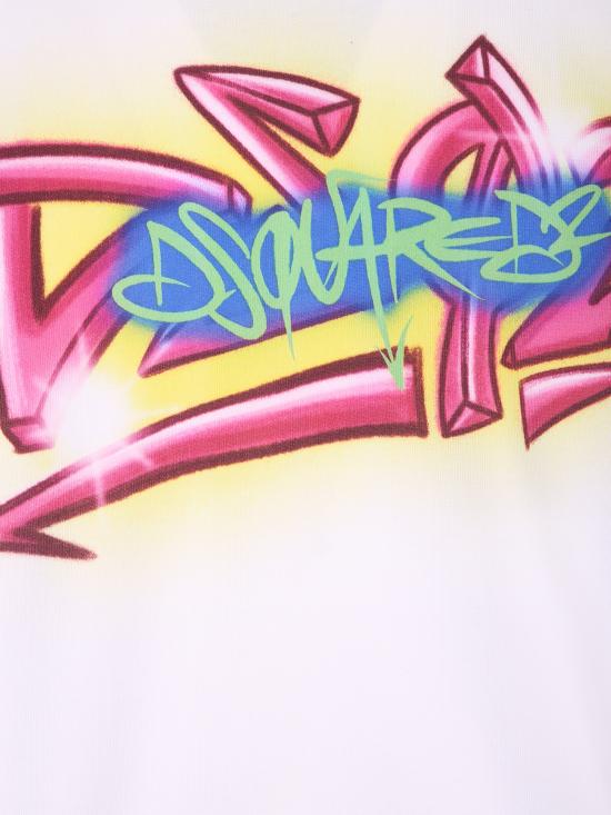 26SS 디스퀘어드2 반팔 티셔츠 S71GD1652 D20033 100 White - DSQUARED2