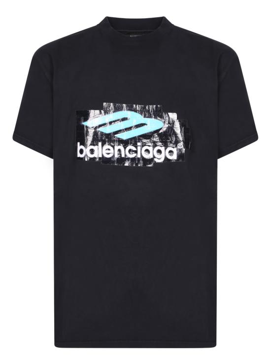 26SS 발렌시아가 반팔 티셔츠 850345 TTVT4 3363 Black