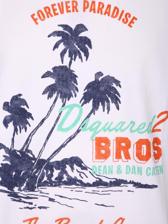 26SS 디스퀘어드2 반팔 티셔츠 S74GD1547 D20106 100 White - DSQUARED2