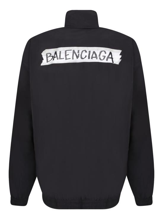 26SS 발렌시아가 마스킹 테이프 미디엄 핏 트랙수트 재킷 857713 TPQ38 1000 Black - BALENCIAGA