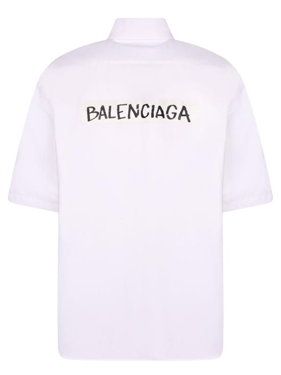  발렌시아가 반팔 셔츠 857810 TRM28 9000 White - BALENCIAGA