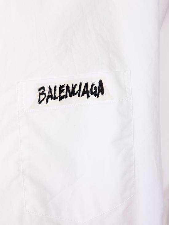  발렌시아가 반팔 셔츠 857810 TRM28 9000 White - BALENCIAGA